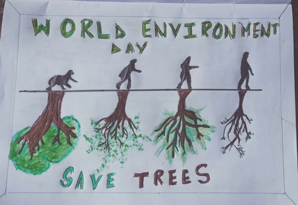 How to draw Save environment save Earth, Environment Day Drawing easy -  YouTube