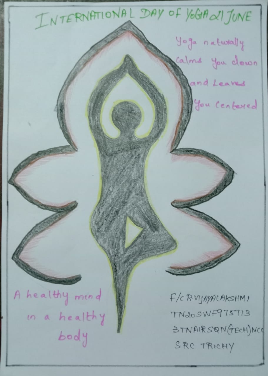 Free Vector | Hand draw international yoga day women sketch card design