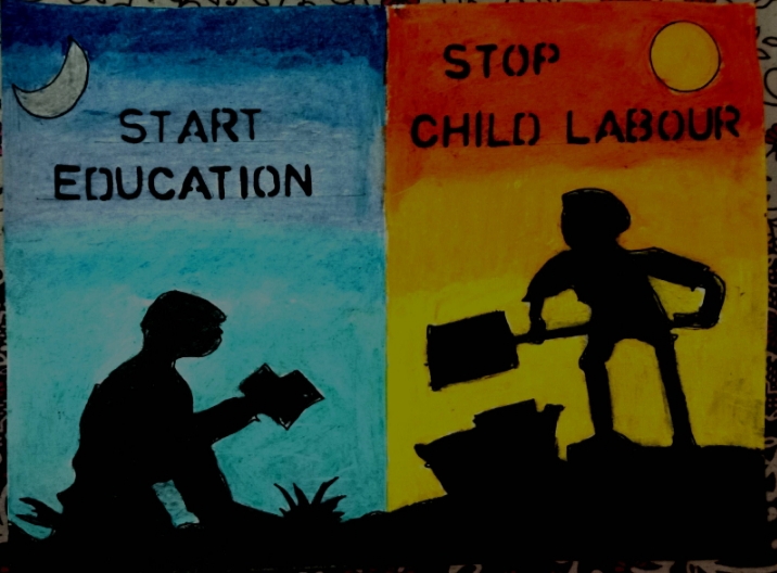 poster on education with slogan