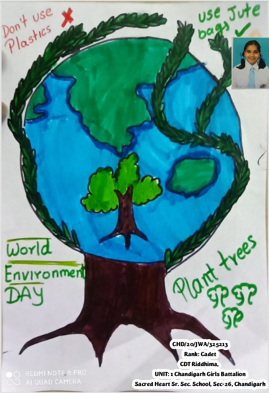 World environment day slogan | Environment day drawing easy idea | Save  tree save earth drawing easy - YouTube