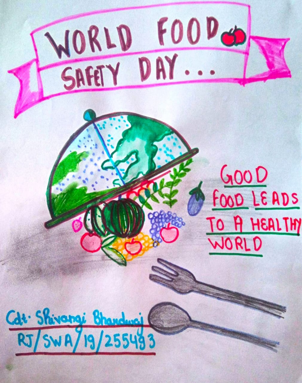 World Food Safety Day Poster | World Food Safety Day Drawing | Food Safety  Day Poster | Food Safety | Food drawing, Food safety, Drawings