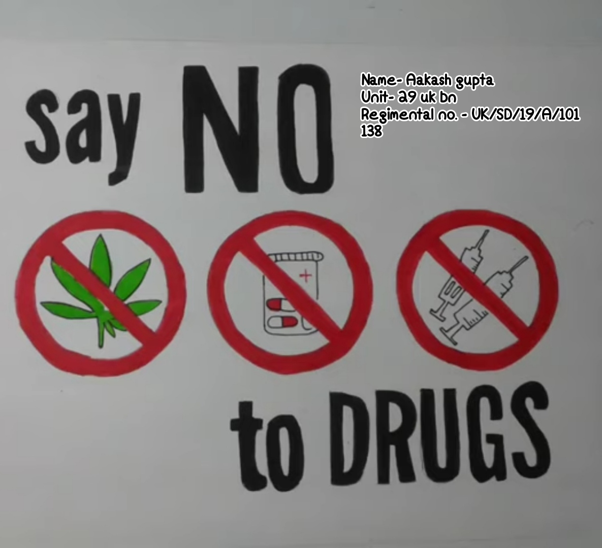 Anti drugs day – India NCC