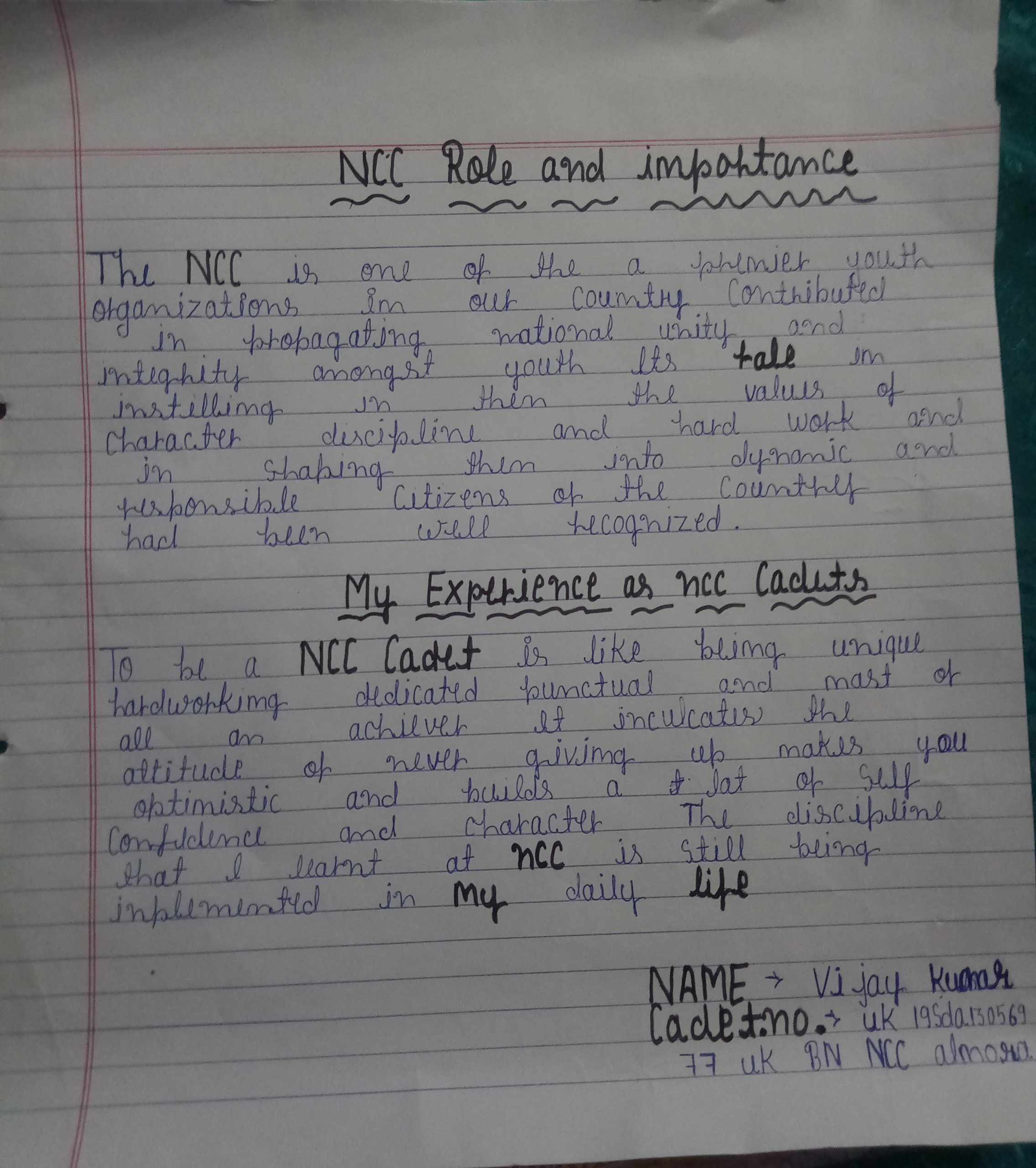 Ncc Role And Importance India Ncc Ncc Role And Importance India Ncc