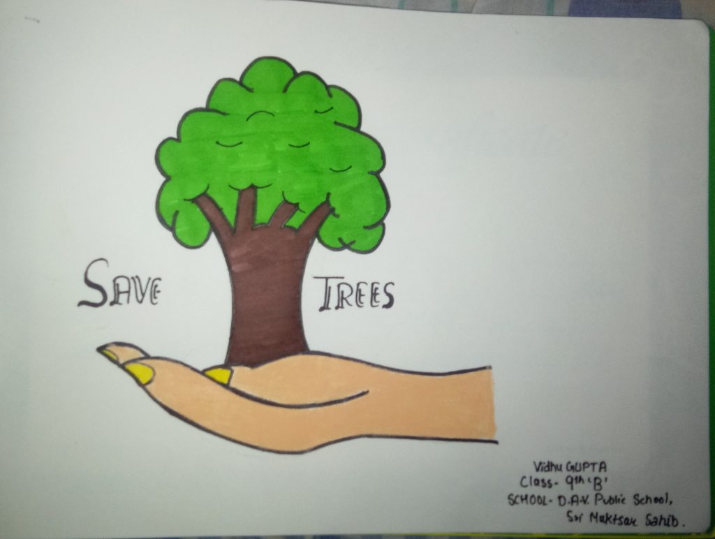Easy Drawing of Save Tree Save Earth - Poster Drawing Ideas | Easy Drawing  of Save Tree Save Earth -Poster Drawing Ideas #poster #drawing #ideas  #nature #savenature #earth #saveearth #trees #savetrees #stoppollution... |