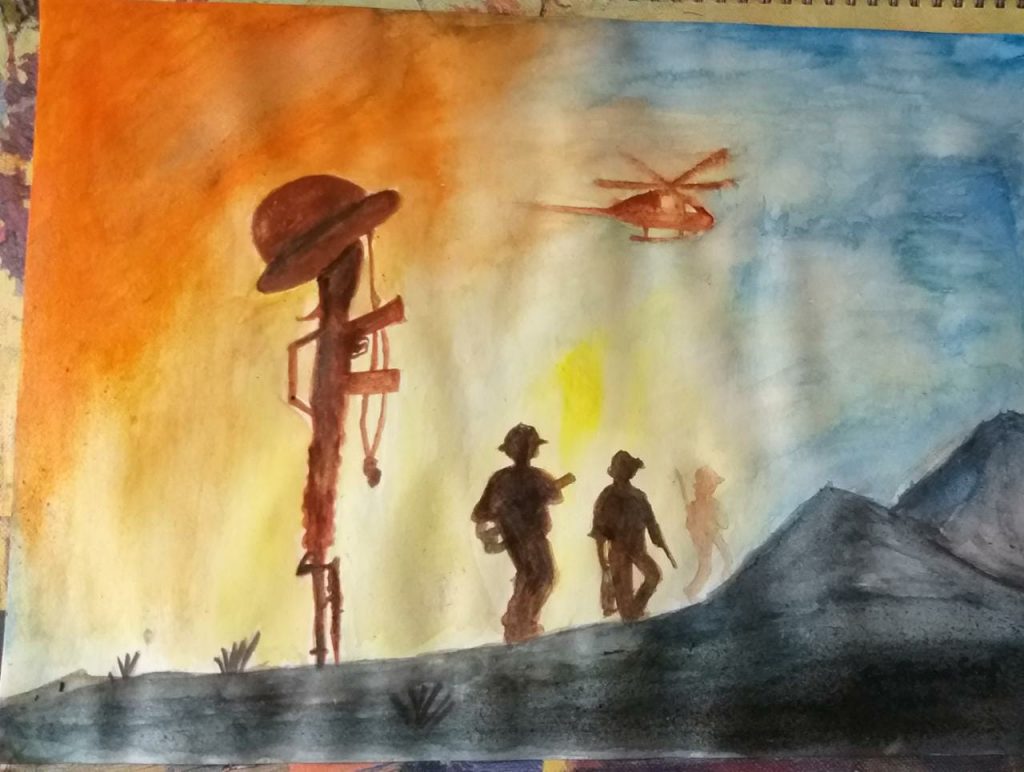 Indian army drawing - Little artist - Drawings & Illustration, Politics &  Patriotism, Military & War - ArtPal