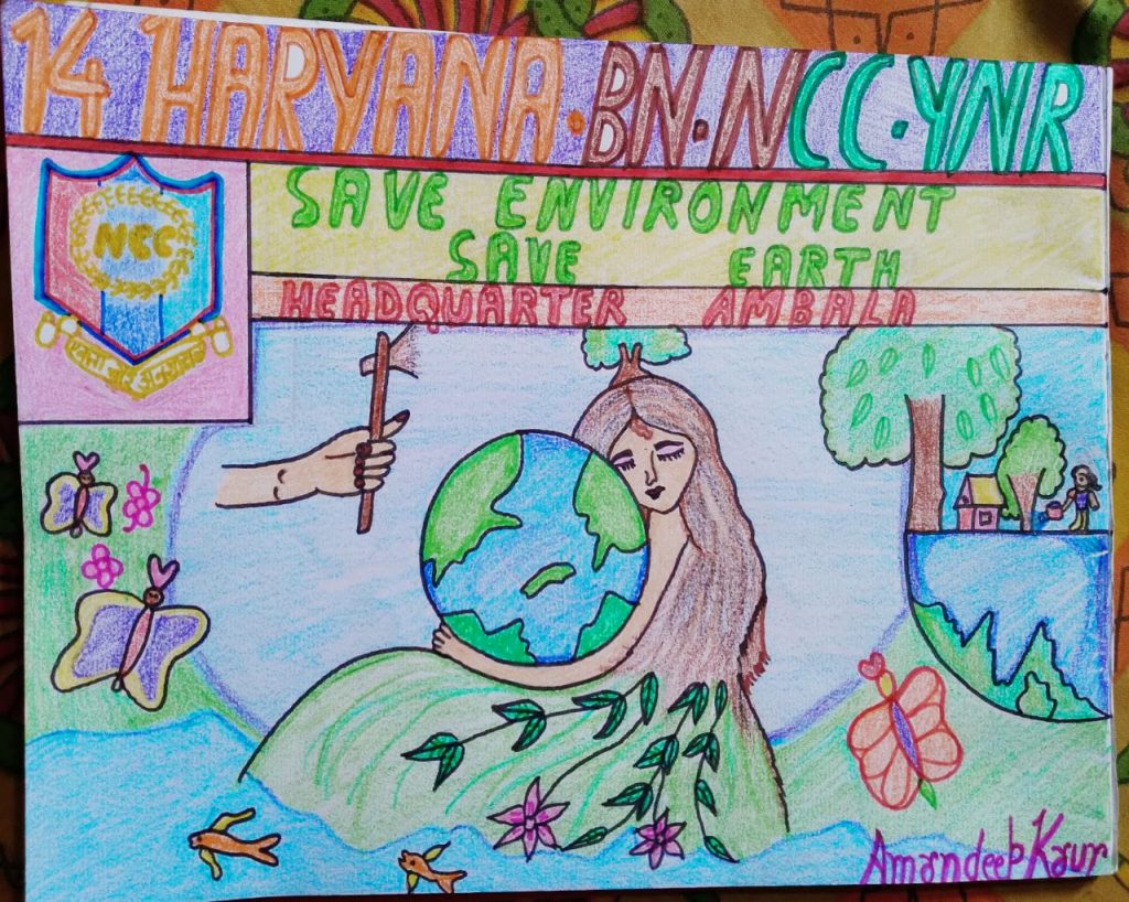 Water Conservation Drawing by Cdt. VIVEK – India NCC