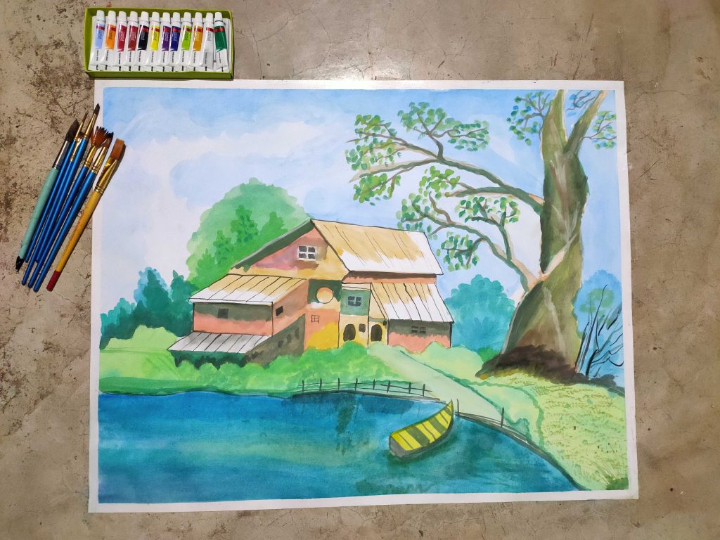 SAVE NATURE DRAWING EASY||POLLUTION DRAWING WITH PASTEL COLOR - YouTube