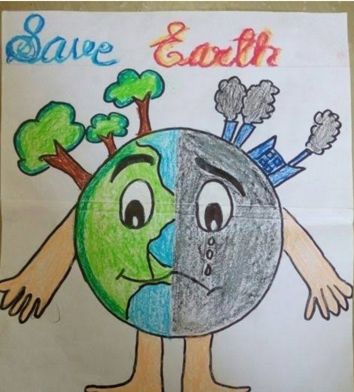 environment day drawing/save earth drawing/earth day drawing | By Easy  Drawing SAFacebook