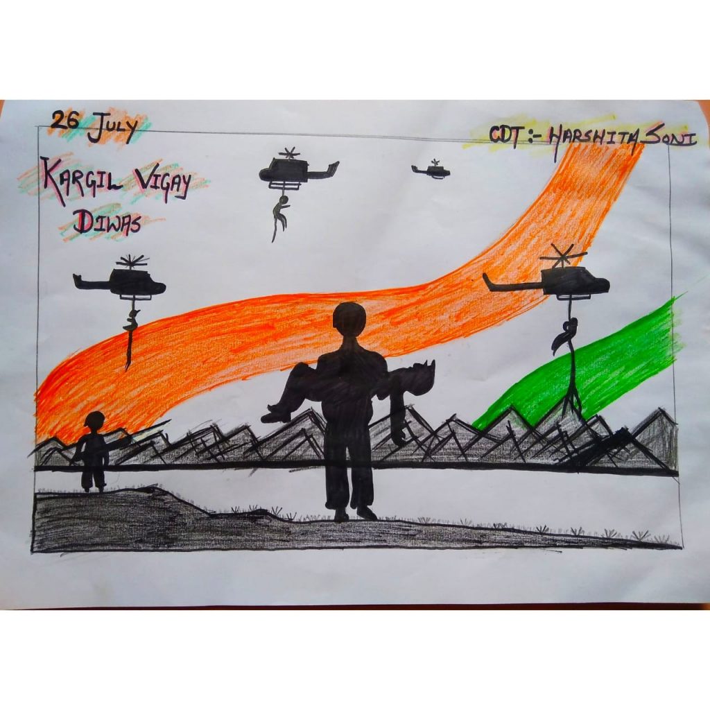 Illustration of Silhouettes of Soldiers Abstract Concept for Kargil Vijay  Diwas, Banner or Poster. Vector Illustration Stock Vector - Illustration of  banner, design: 188247333