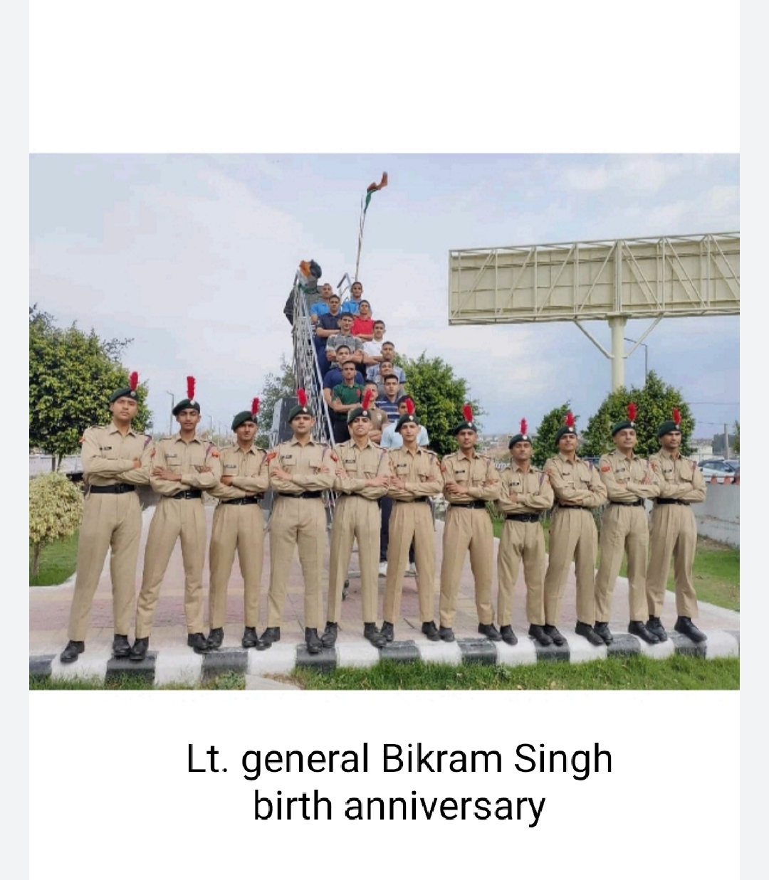 During the birth anniversary of Lt. General Bikram singh – India NCC