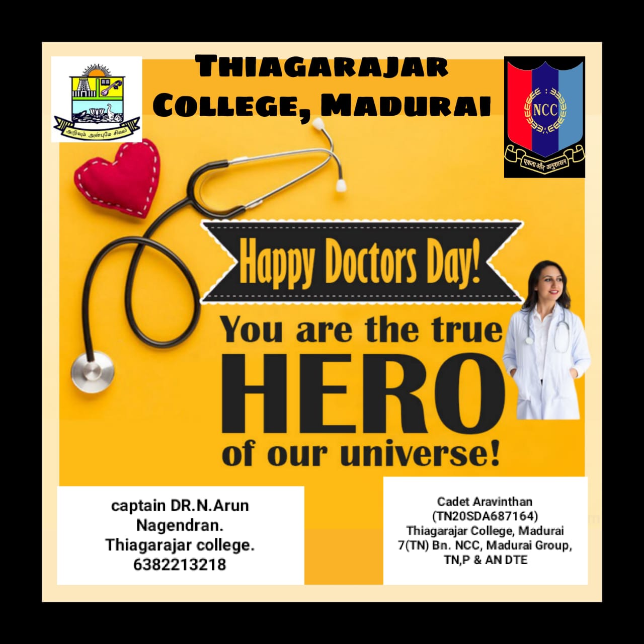 National doctors day India NCC