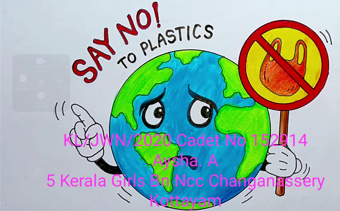 postere about say no to plastic s – India NCC