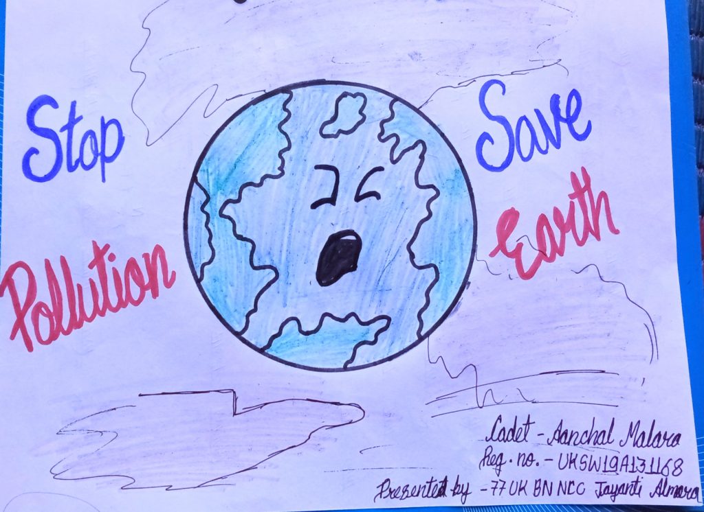 Pollution drawing | Pollution drawing on earth | Pollution drawing on chart  paper | pollution poster | Earth drawings, Drawings, Cartoon drawings