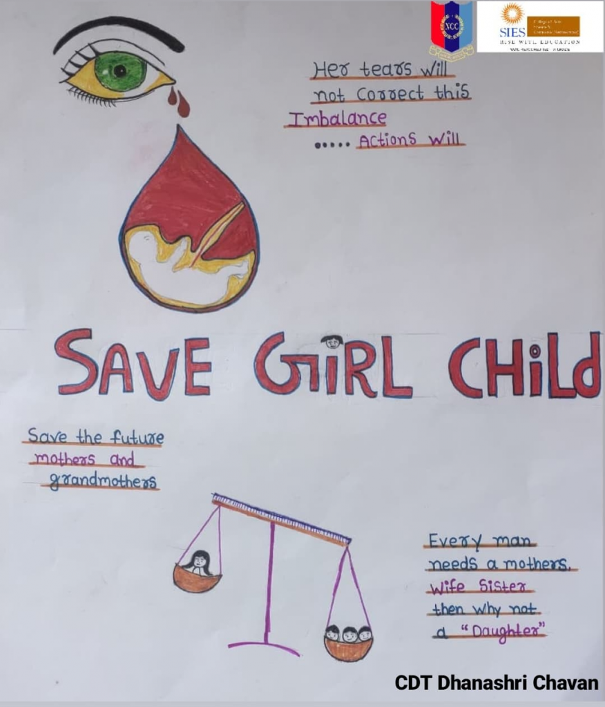 Save girl child Poster – India NCC