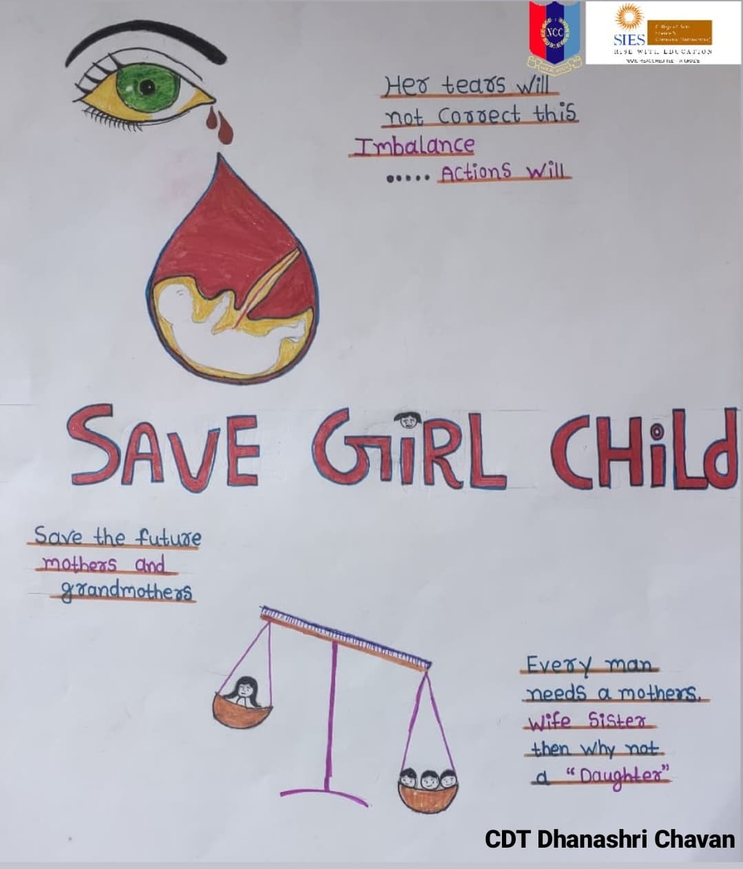 Social Advertisement On Save Girl Child