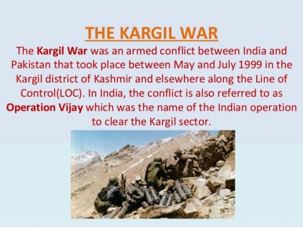About The kargil war – India NCC