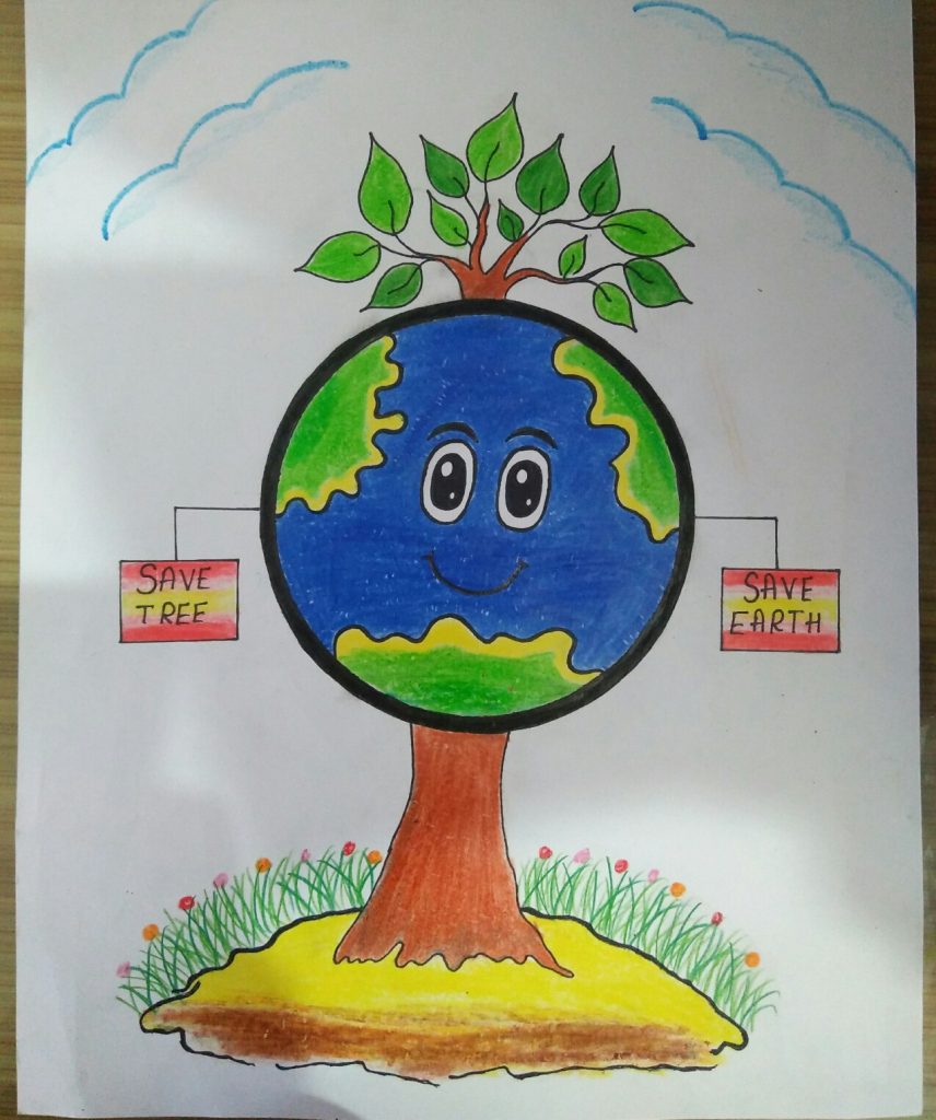 World Environment Day Drawing / Save Tree Save Earth Drawing / Save  Environment Drawing Easy - YouTube
