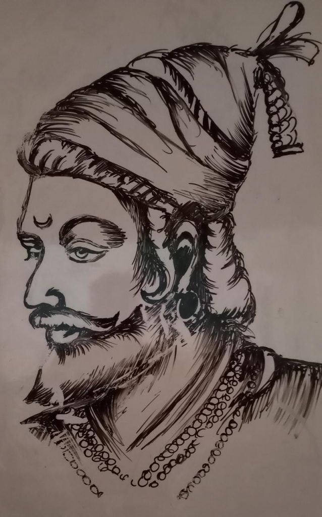 Chhatrapati Shivaji Maharaj | Pencil sketch images, Abstract face art,  Indie drawings