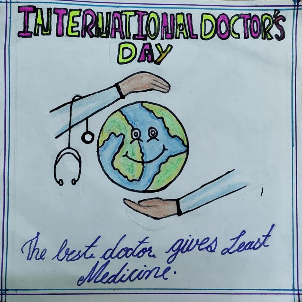 International doctors day poster India NCC