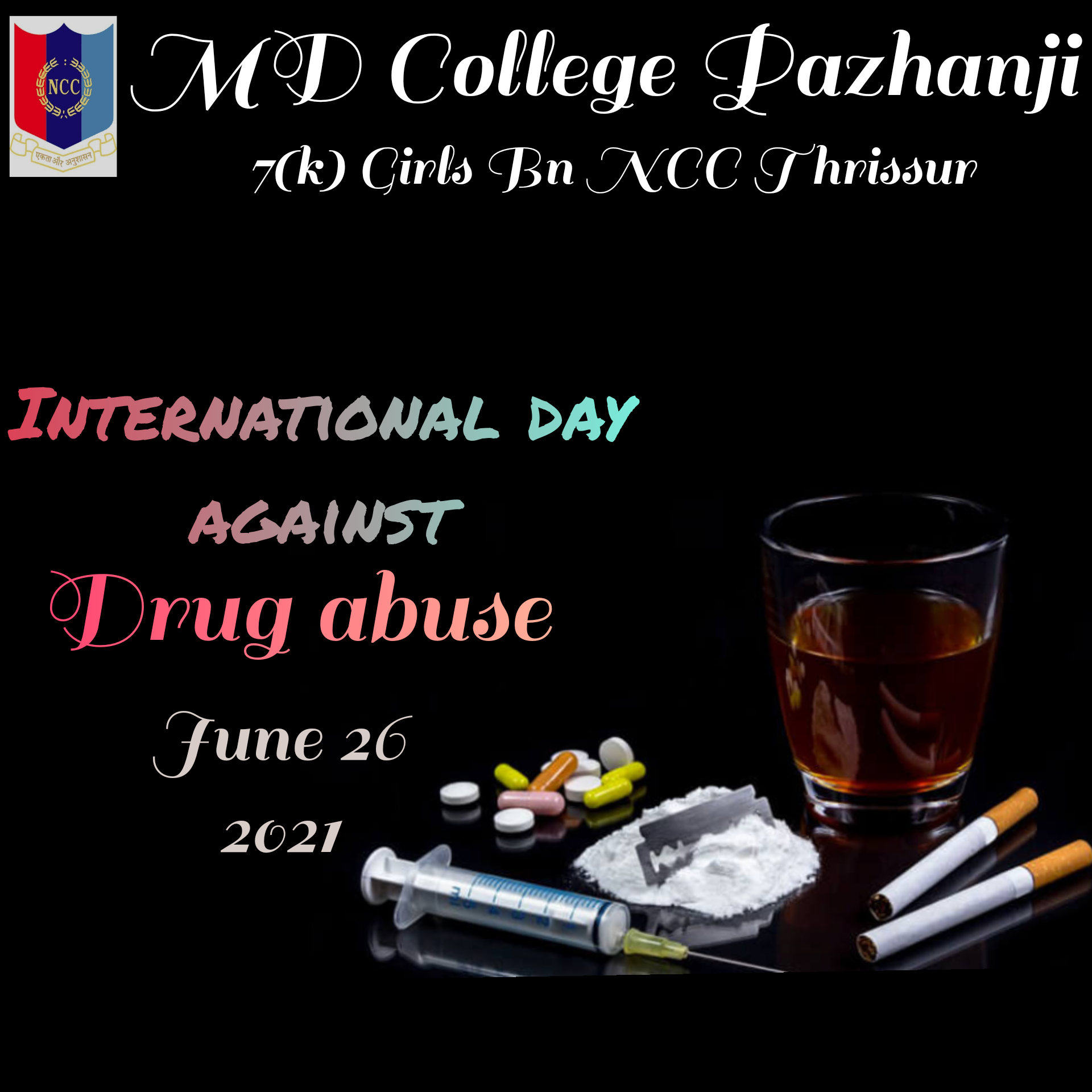 International Day Against Drug Abuse India Ncc