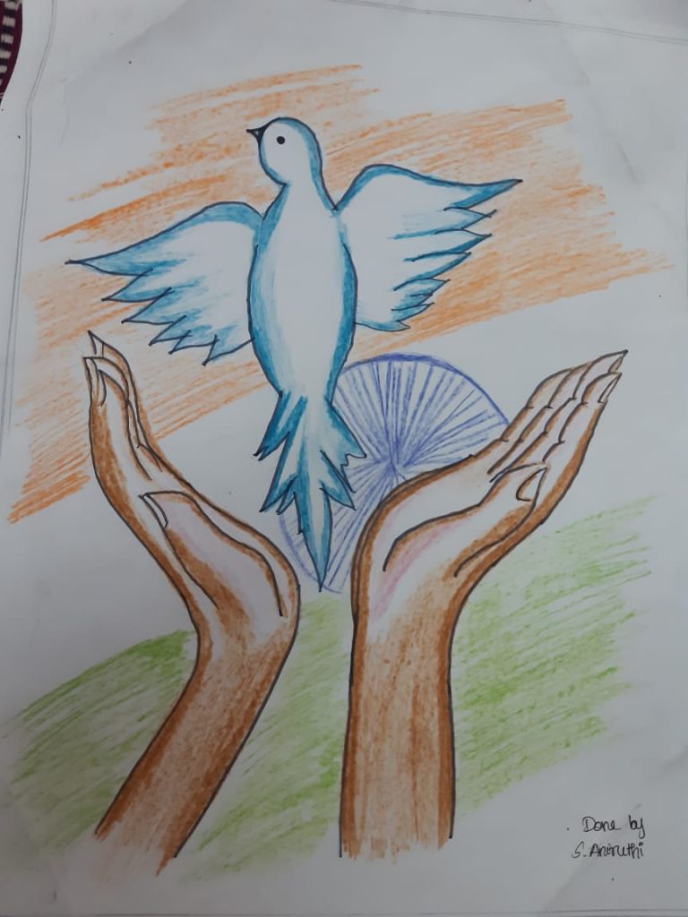 Patriotic drawing – India NCC