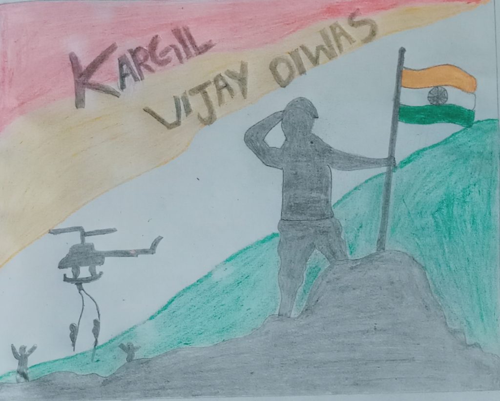 Kargil Vijay Diwas Painting for kids 8-11 yrs For more information For  Online Art Classes CONTACT ME ON :918882457256 Highlights: *Step by Step...  | By Chitrakshi Art StudioFacebook