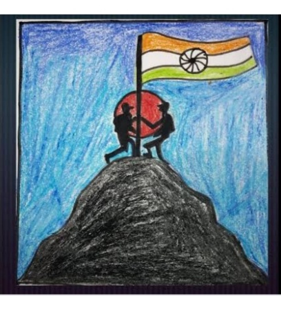 kargil vijay diwas drawing||independence day drawing ||Indian army drawing  - YouTube