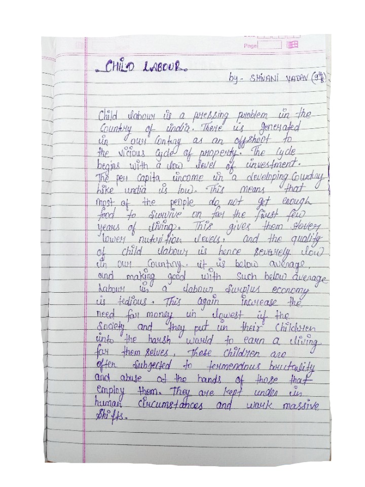 female child labour essay