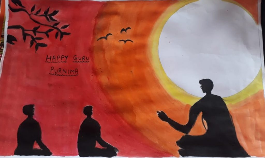 Happy Guru Purnima | Teachers Day Drawing
