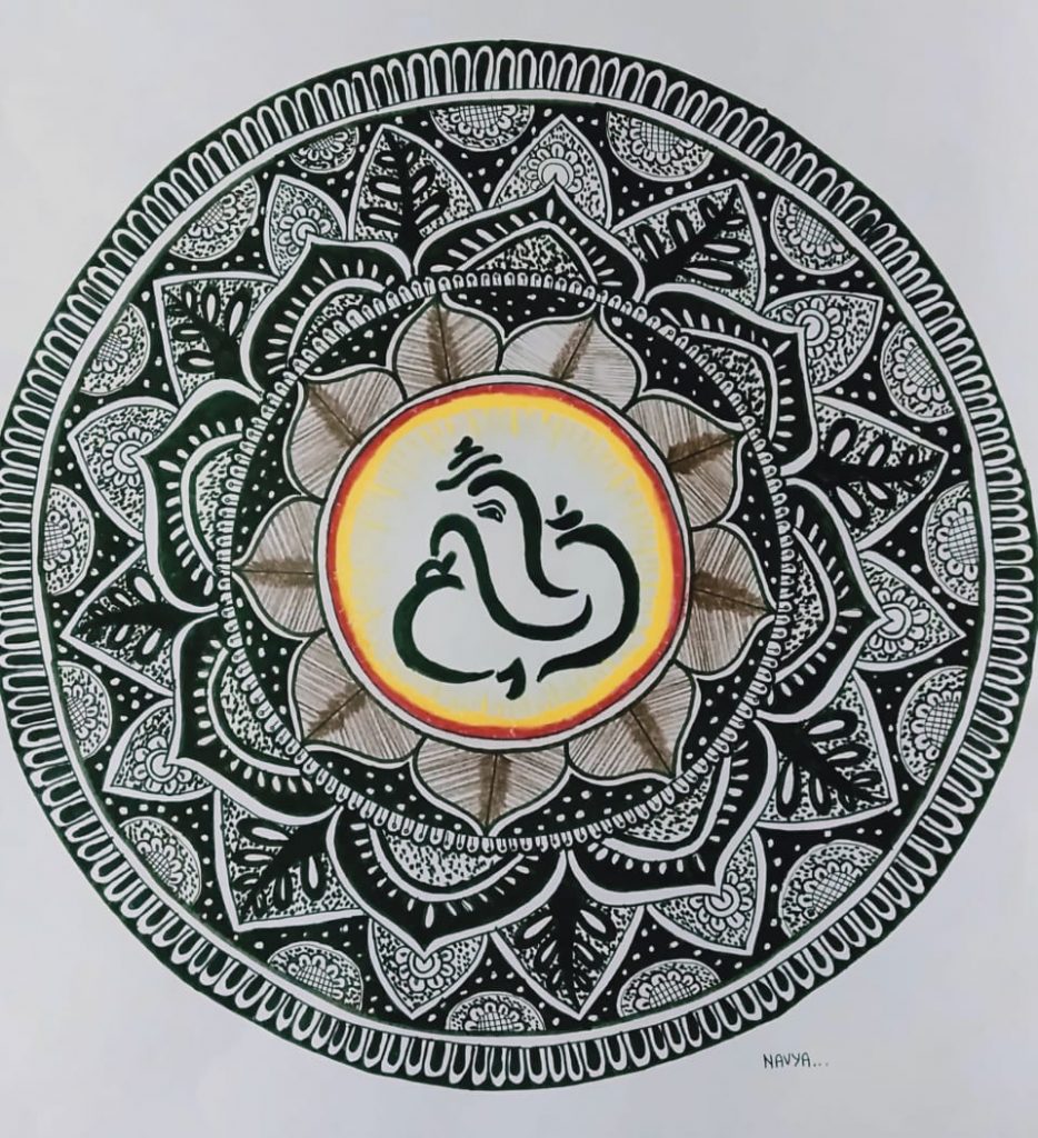 Ganesh Ji mandala art