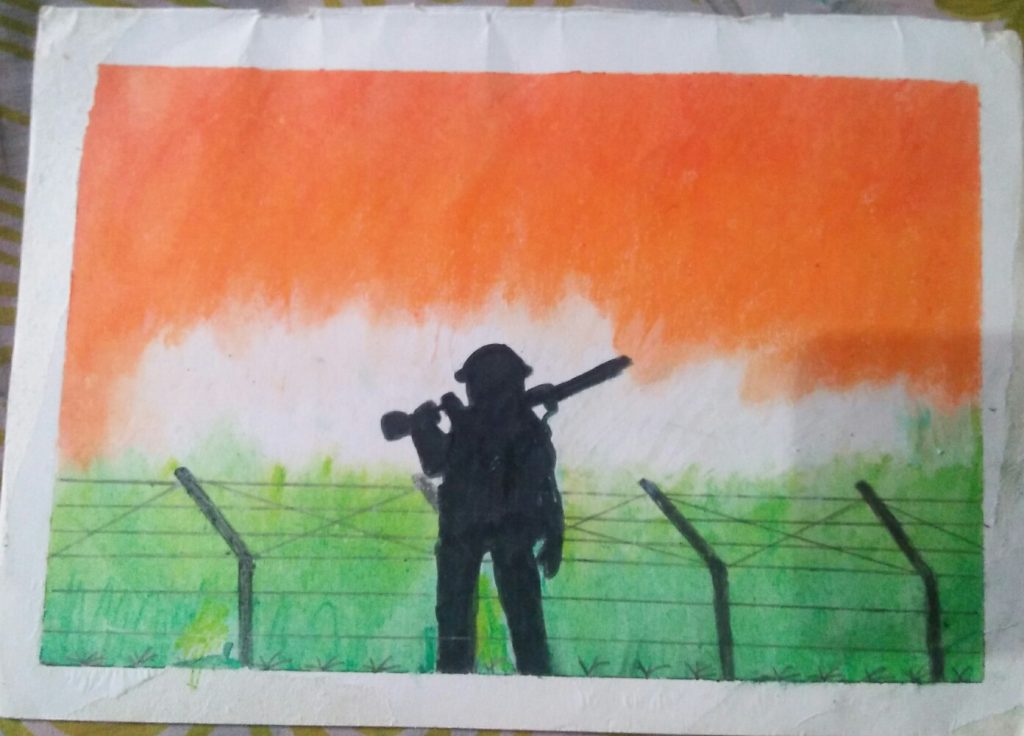 Indian army drawing with pastel color||salute to army - YouTube-saigonsouth.com.vn