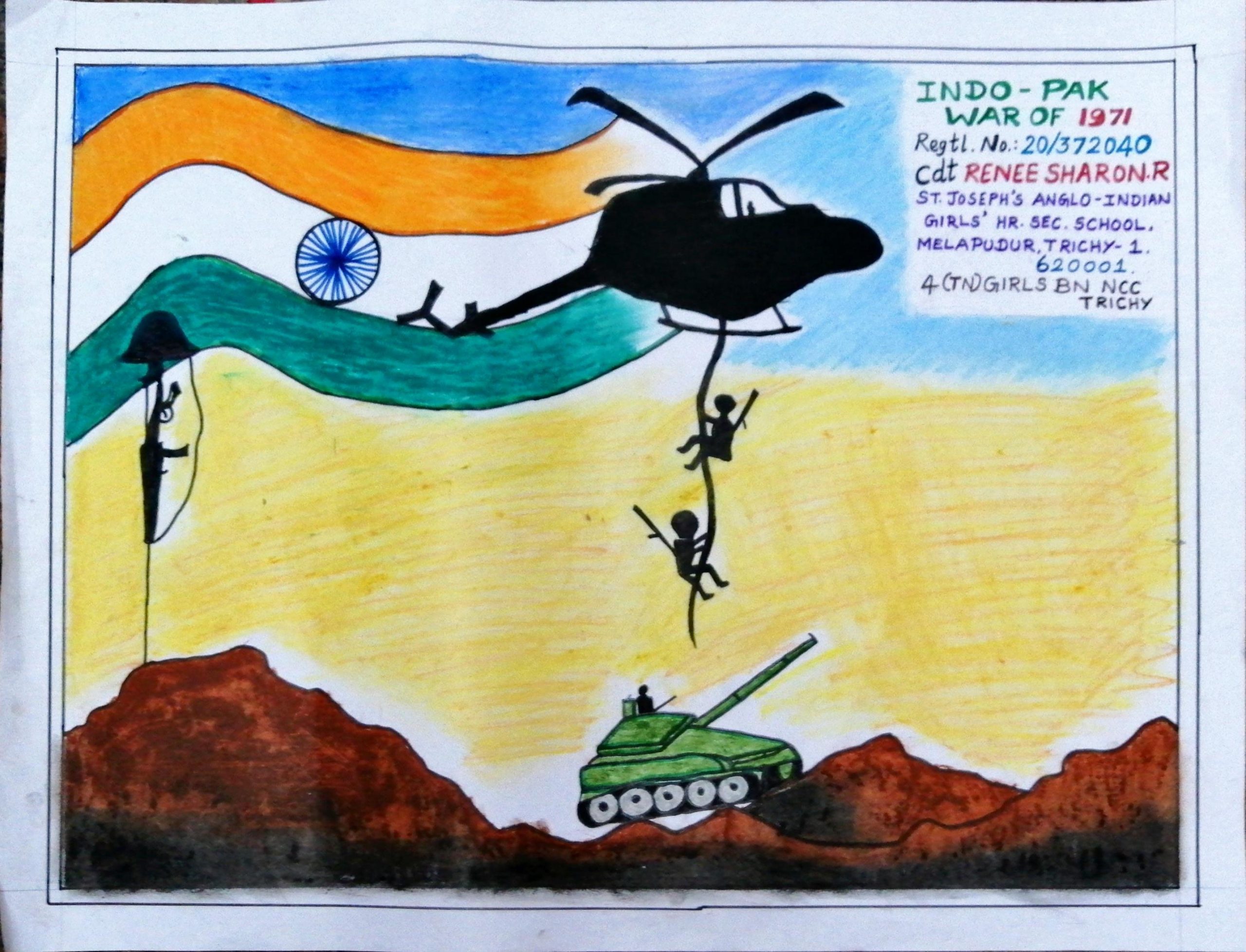 INDO-PAK WAR OF 1971 (DRAWING) – India NCC