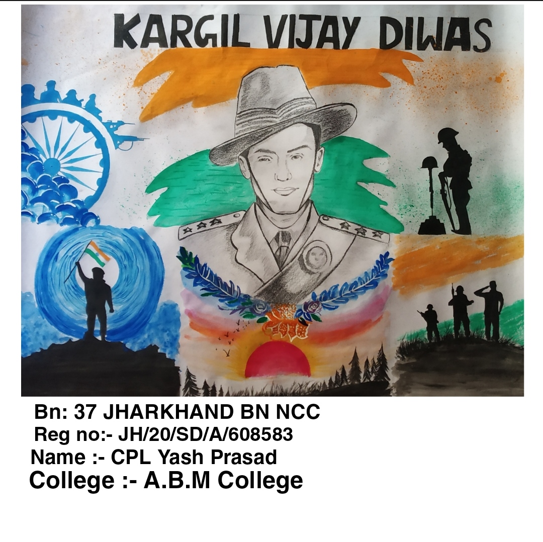 Poster Making On Kargil Vijay Diwas – India NCC