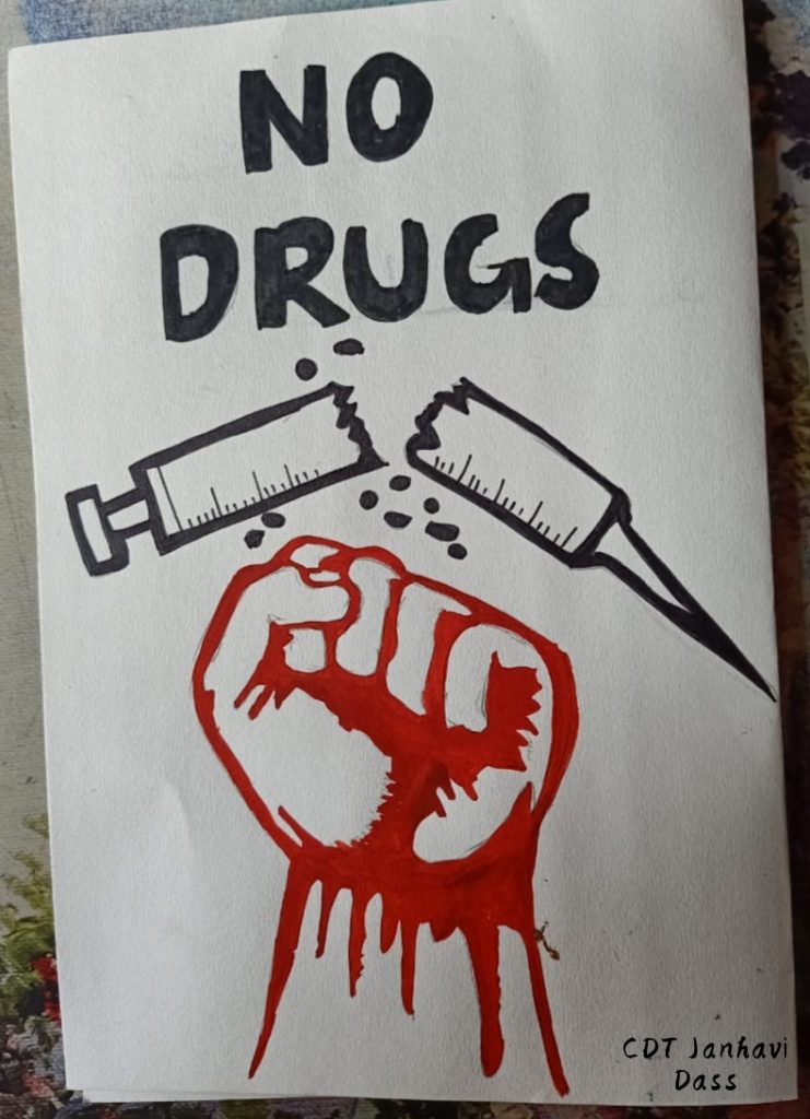 Poster Against Drugs. No Drugs, No Narcotic, Vector Royalty Free SVG,  Cliparts, Vectors, and Stock Illustration. Image 10368450.