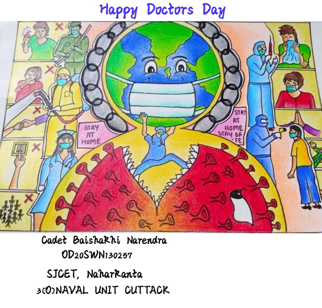 Poster drawing contest on national doctors day