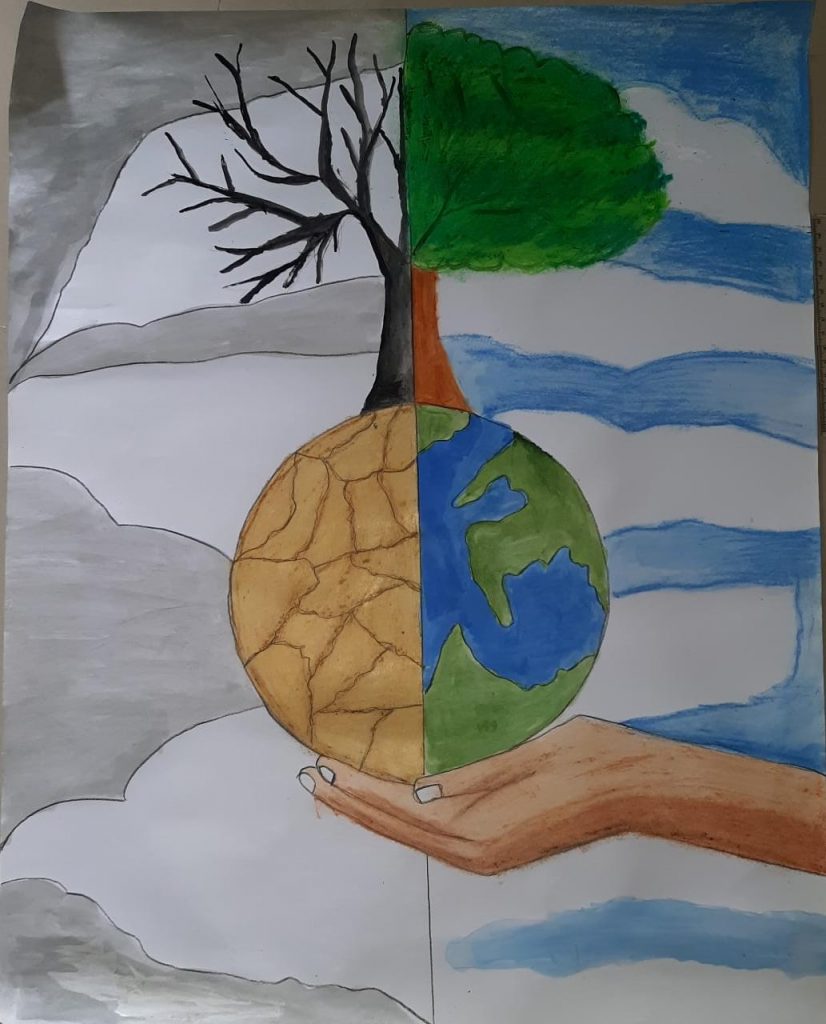 Environment day poster drawing easy| Environment Day  theme#BeatPlasticPollution Drawing - YouTube