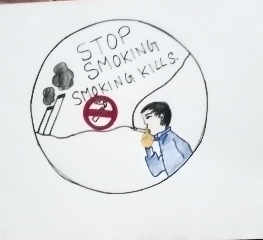 No Smoking Prohibition Sign Drawing High-Res Vector Graphic - Getty Images