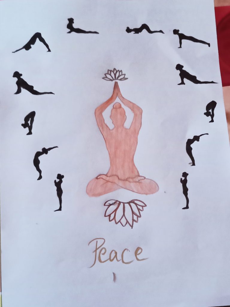 international yoga day. yoga day backgrounds design. yoga day typography.  yoga day calligraphy. 23801897 Vector Art at Vecteezy