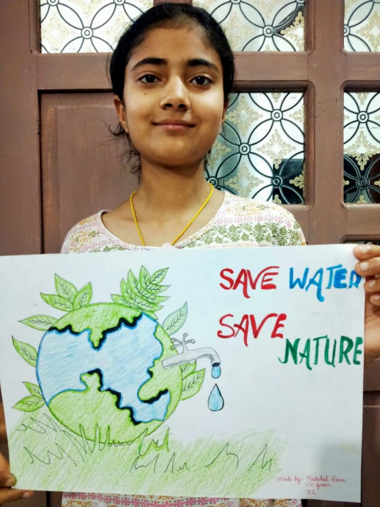 poster making save water save earth