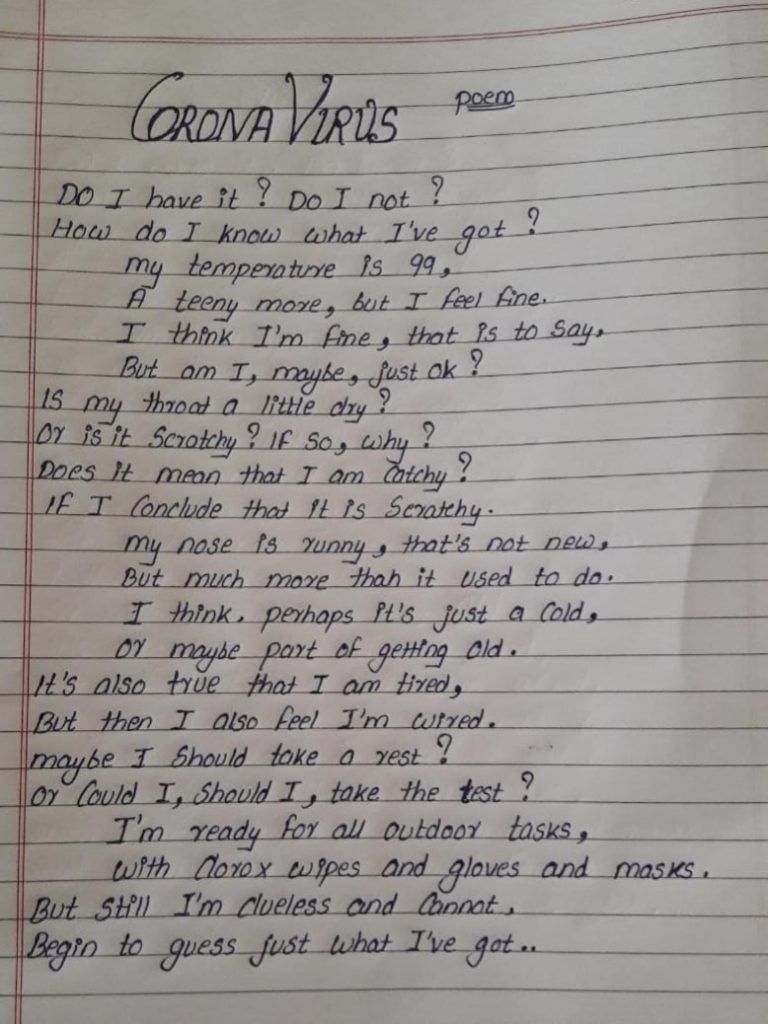 Poem On Covid – India NCC