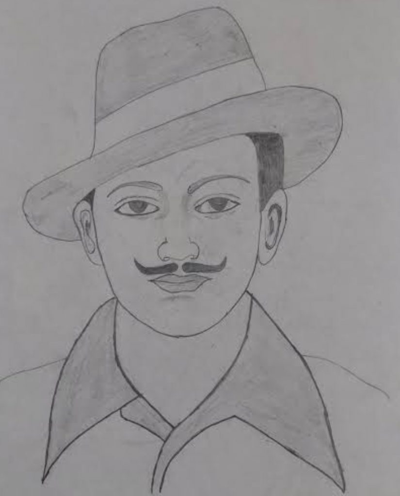 Shaheed Bhagat Singh Sketch | Jasvir Art-saigonsouth.com.vn