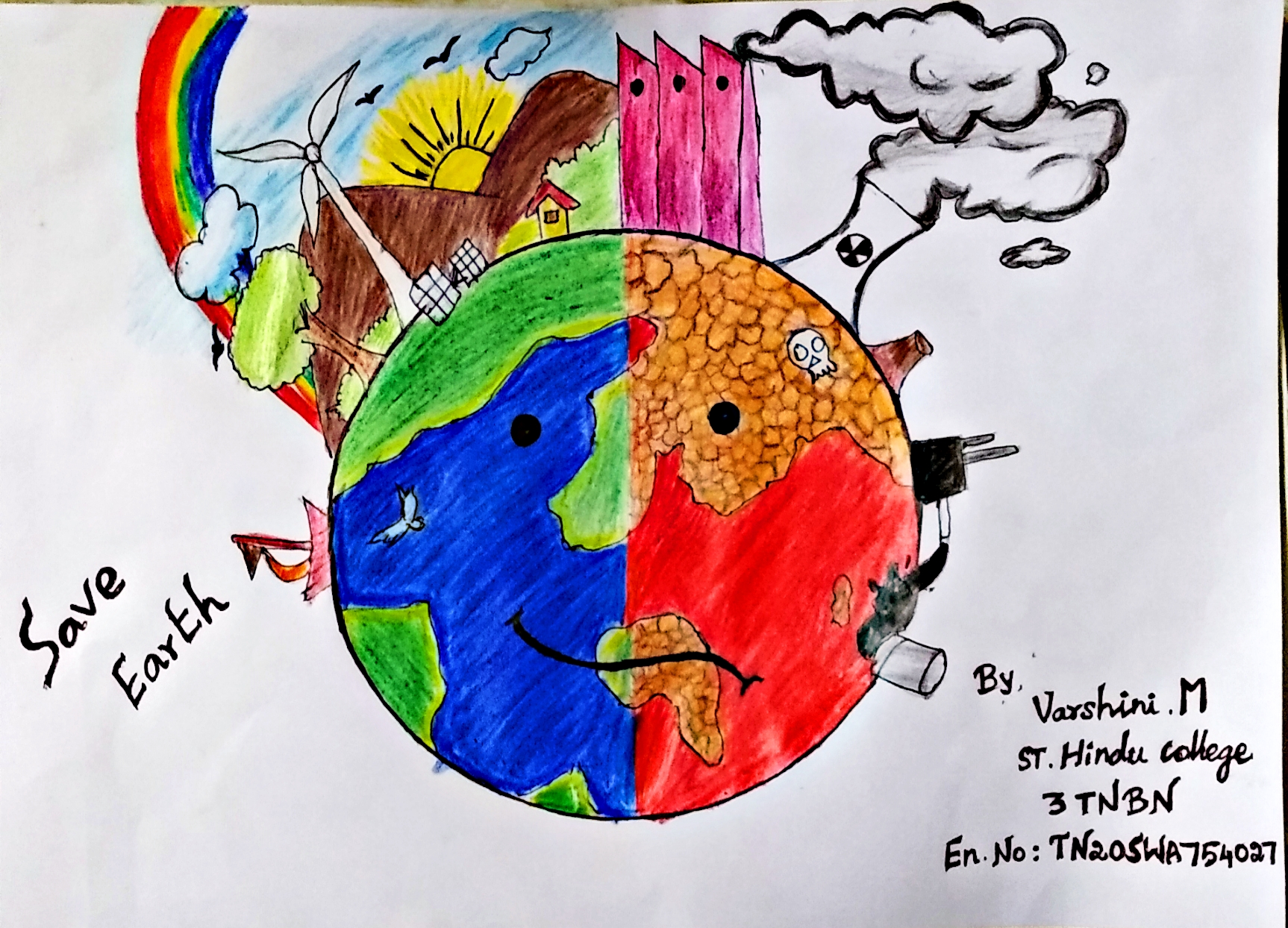 World Nature Conservation Day Poster | World Nature Conservation day in  Acrylics | Save Nature 🌳🌴🦝🦔🌎 - YouTube