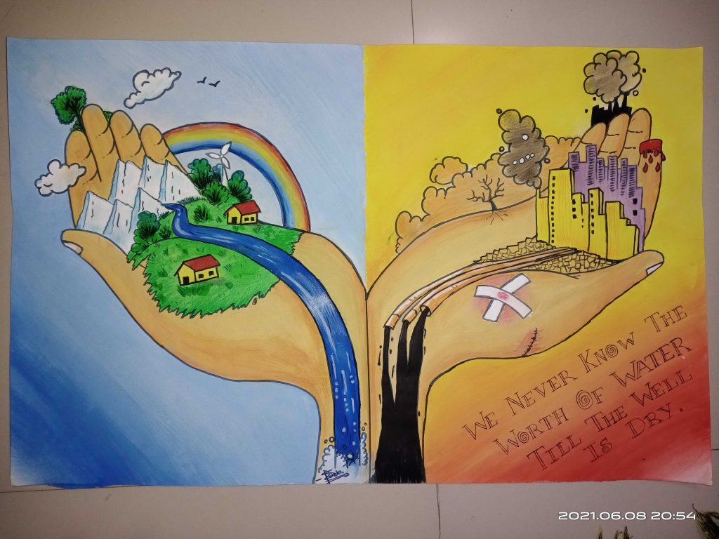 World Environment Day Drawing / World Environment Day Poster / Save Environment  Poster | Drawing - YouTube