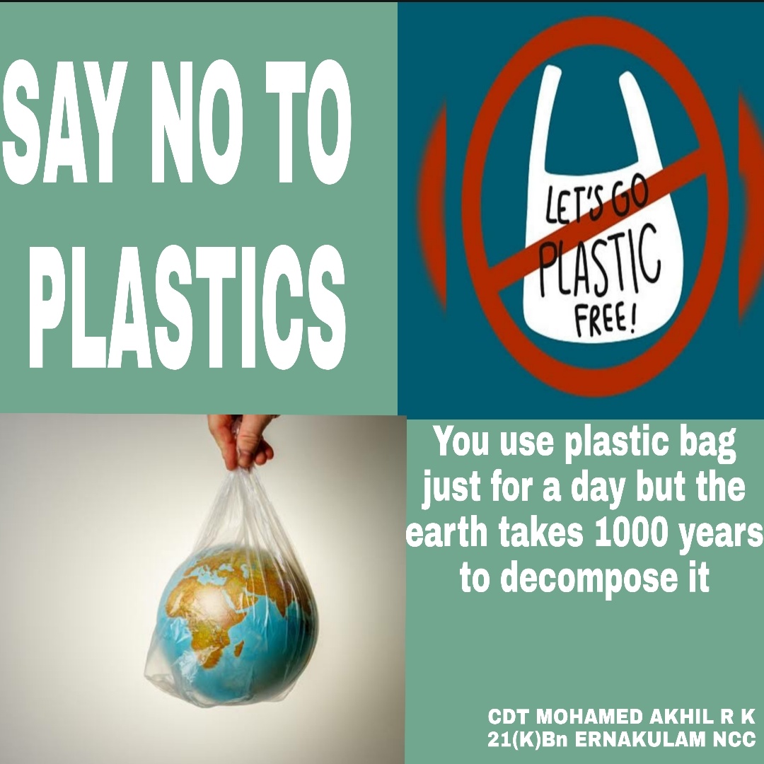 Plastic free day india ncc