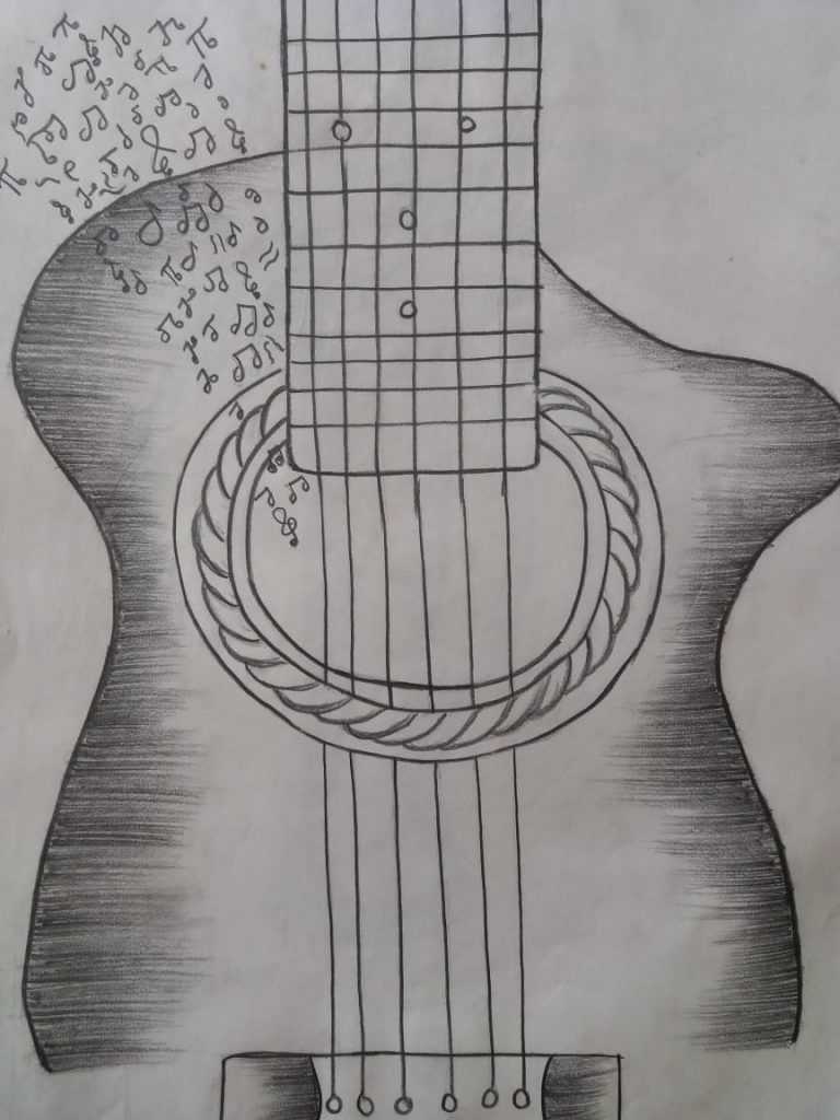 Music Art Pen Drawing – India NCC