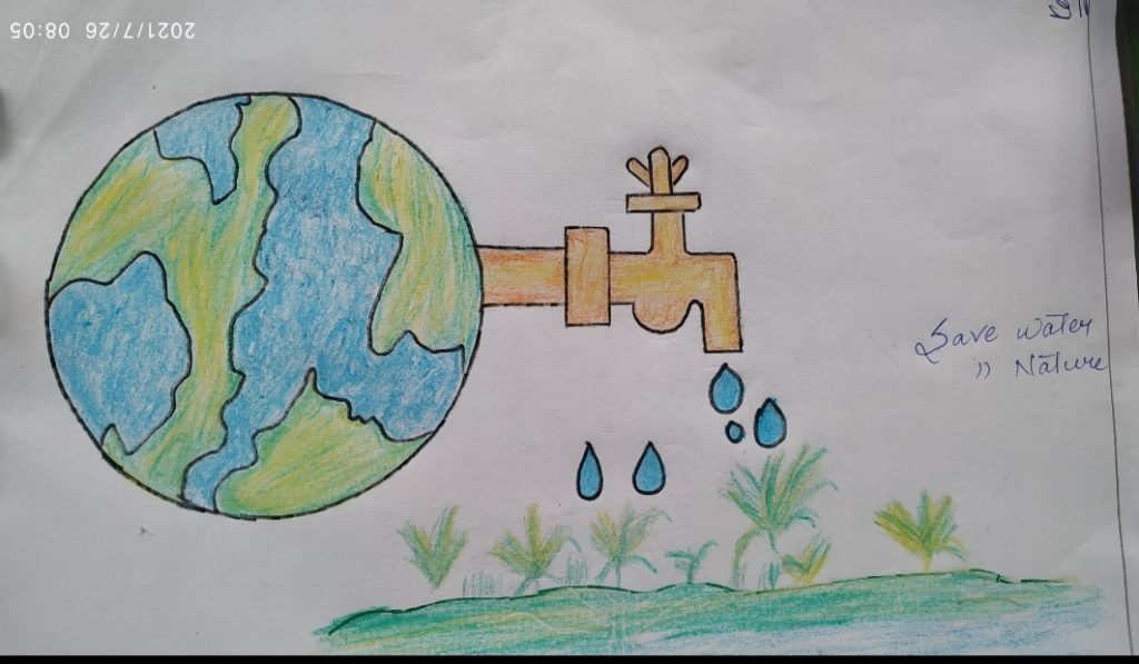 💧Save water drawing🎨 Images • M@dh@vi (@469199316) on ShareChat