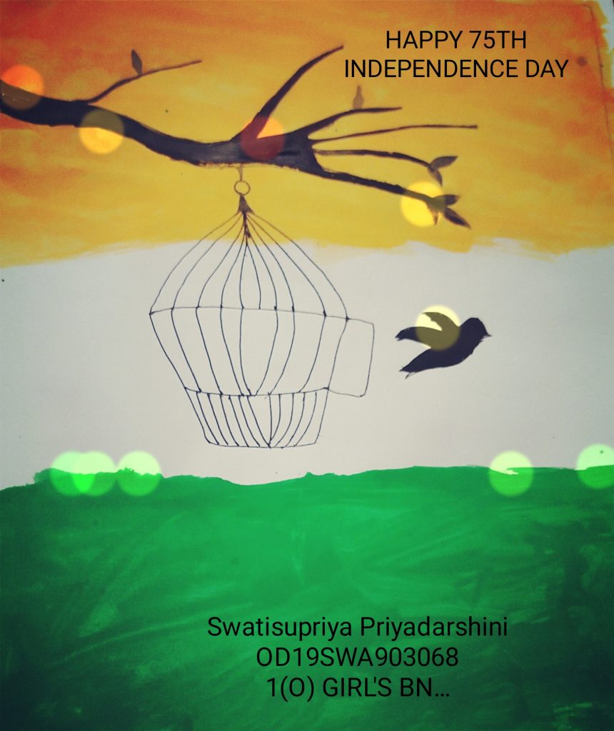 Creative drawing (Happy Independence Day) for kids\ Slow mode | Independence  day drawing, Happy independence day images, Happy independence day