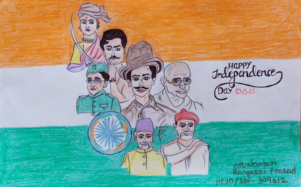 Independence day drawing  India NCC