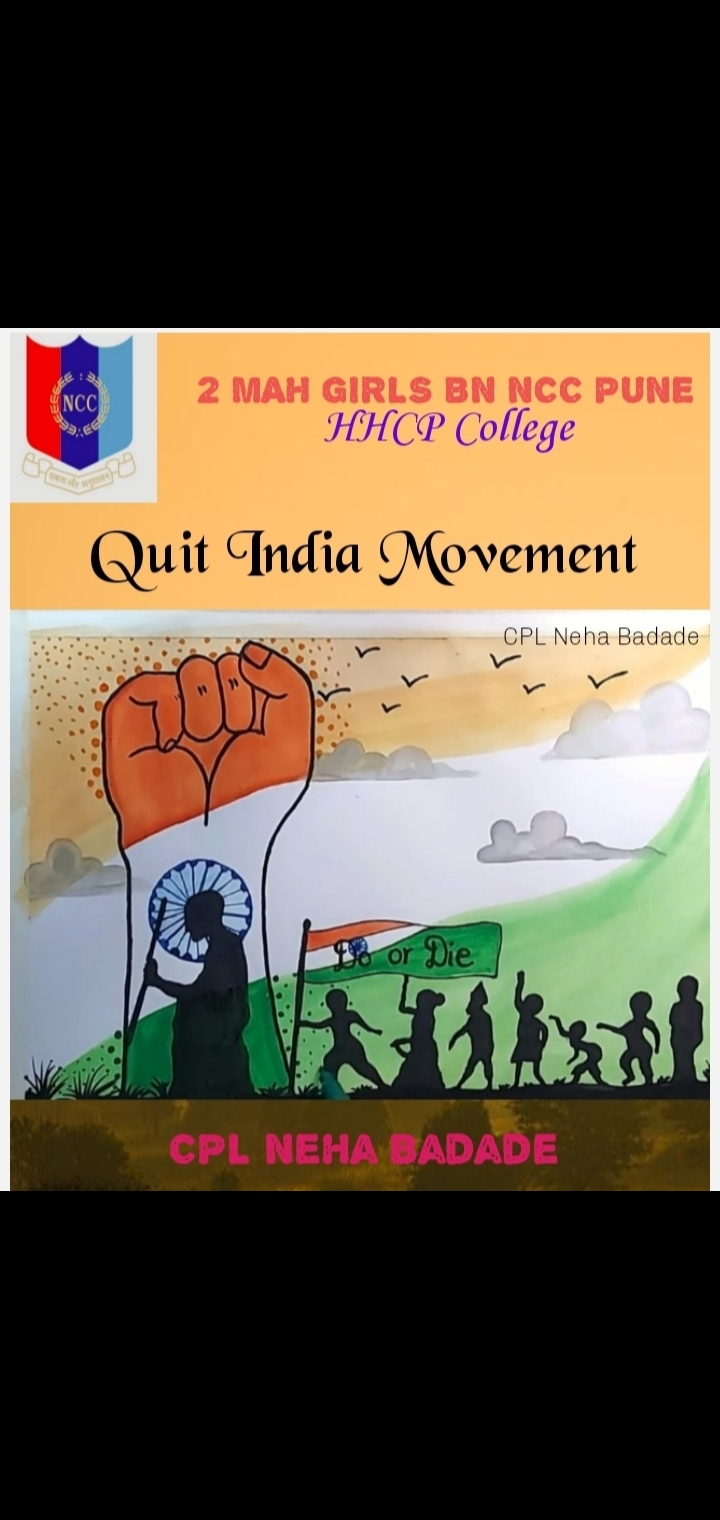 Bawree Fashion House Celebrating Quit India Movement. With a message that  our nation has used 