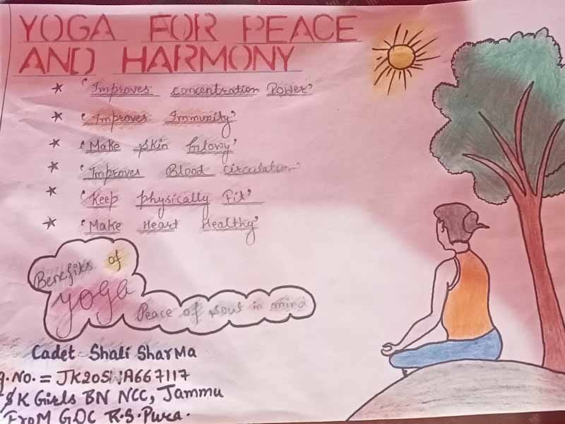 Yoga For Peace And Harmony India Ncc